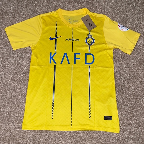 Nike Al Nasir Cristiano Ronaldo 2023/2024 Men’s Home Fan Soccer Jersey🆕 - Picture 2 of 7